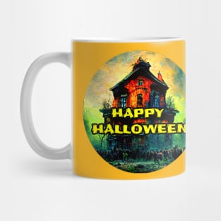 Haunted House Halloween Mug